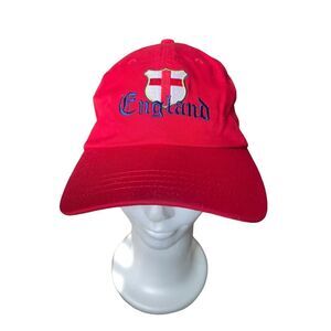 England 2006 FIFA World Cup Germany Cap Hat Red Soccer Futbol NWT‎